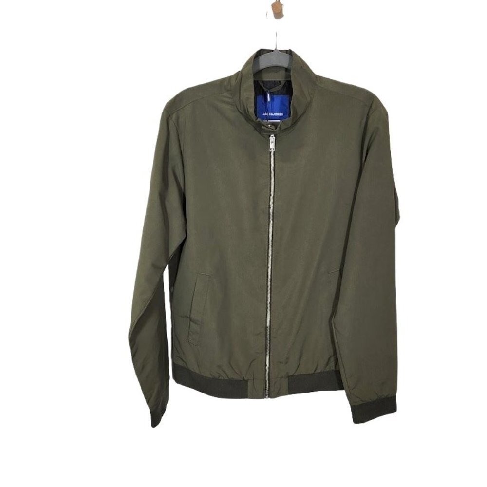 NWT Jack & Jones High Neck Bomber Jacket‎ in Green Size Medium